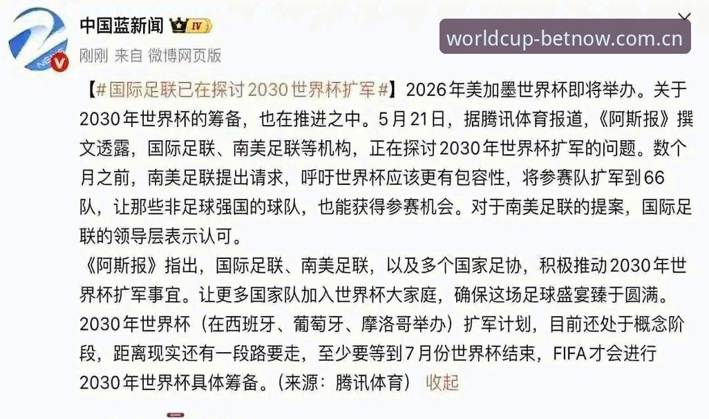 一个老玩家对世界杯扩军到66队的一些想法